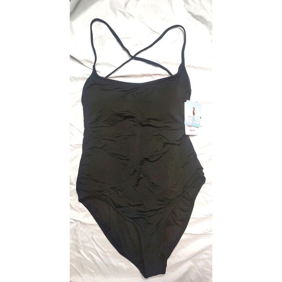 Roxy Other - NWT Roxy SD Beach Classics Fashion One Piece Swimsuit Size L Surf Beach Black